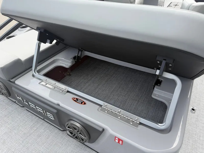 Slide: The Image of Harris Solstice DC 250 seat storage compartment, 2026 model. - 19