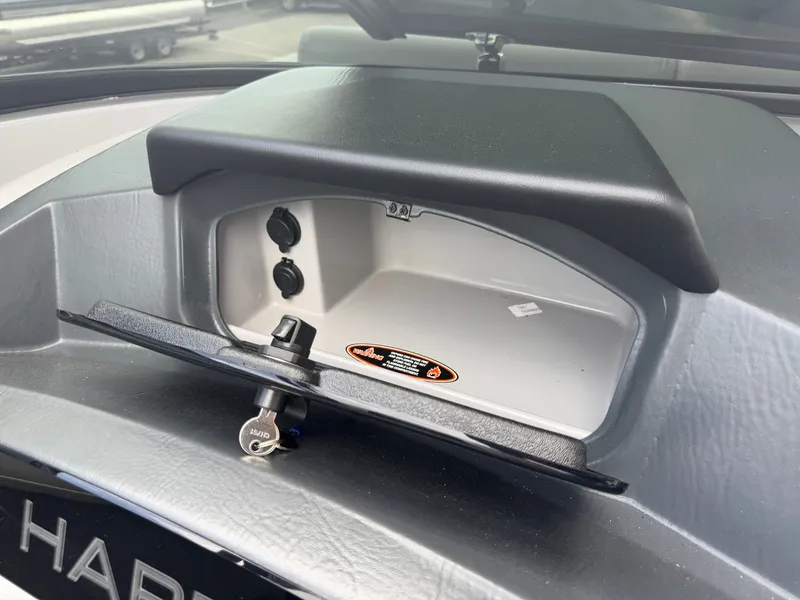 Slide: The Image of Storage compartment in Harris Solstice DC 250 boat, year 2026. - 34