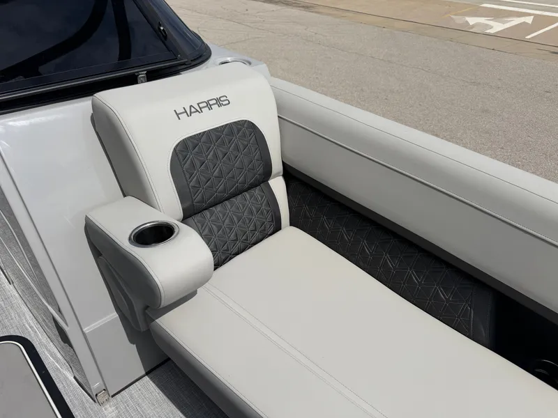 Slide: The Image of Harris Solstice DC 250 seat with gray upholstery, 2026 model. - 48