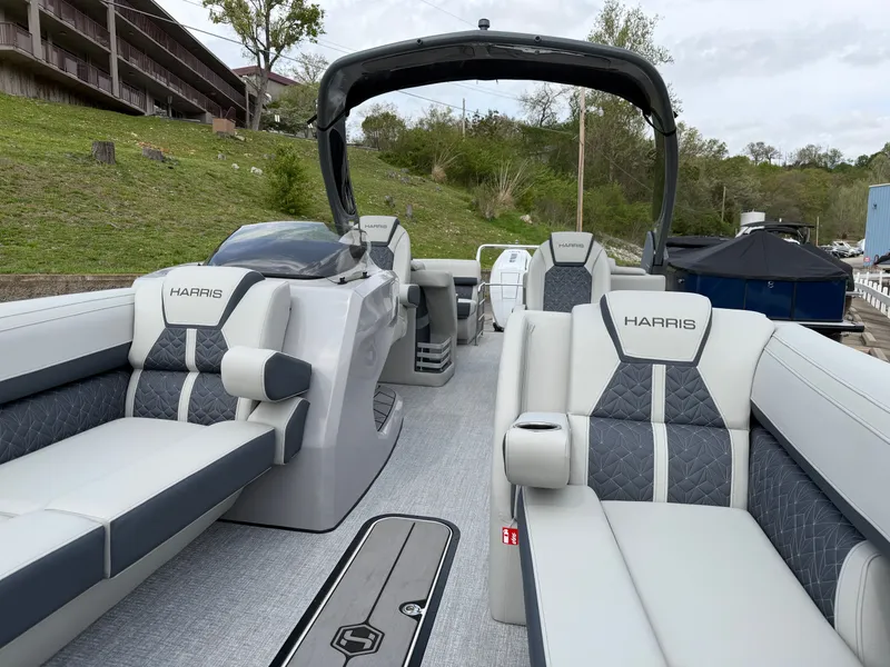 Slide: The Image of Interior of Harris Grand Mariner 270 boat, model year 2026. - 13