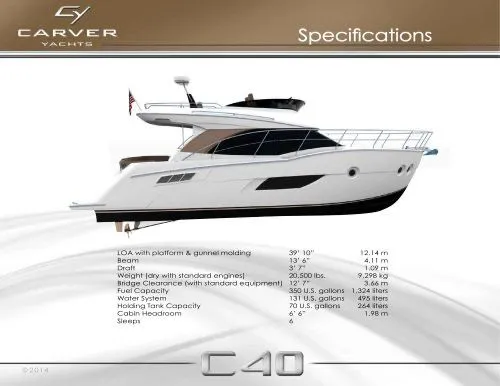 Slide: The Image of Carver Yachts C40 2014 - 38