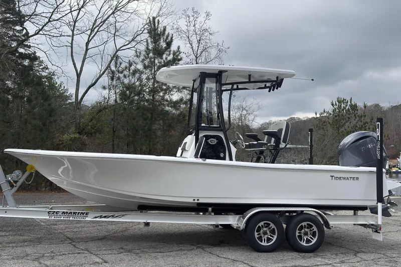 The Image of 2026 Tidewater 2210 Carolina Bay boat on trailer, parked outdoors. - 0