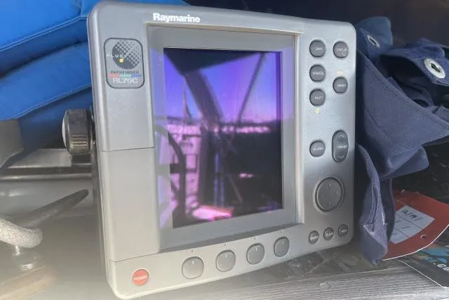 Slide: The Image of Raymarine RL70C marine radar display on a 1982 Formosa 42 sailboat. - 18