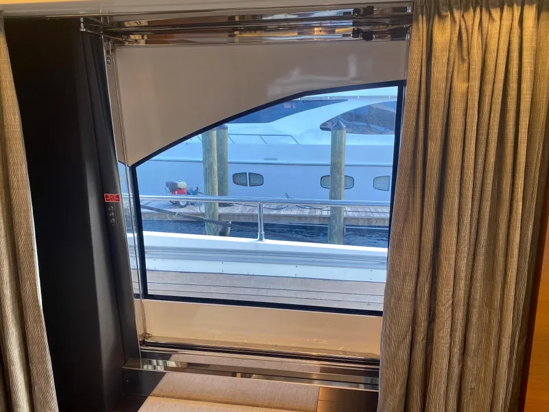 Slide: The Image of View from the interior of a 2014 Azimut 100 Grande yacht. - 18