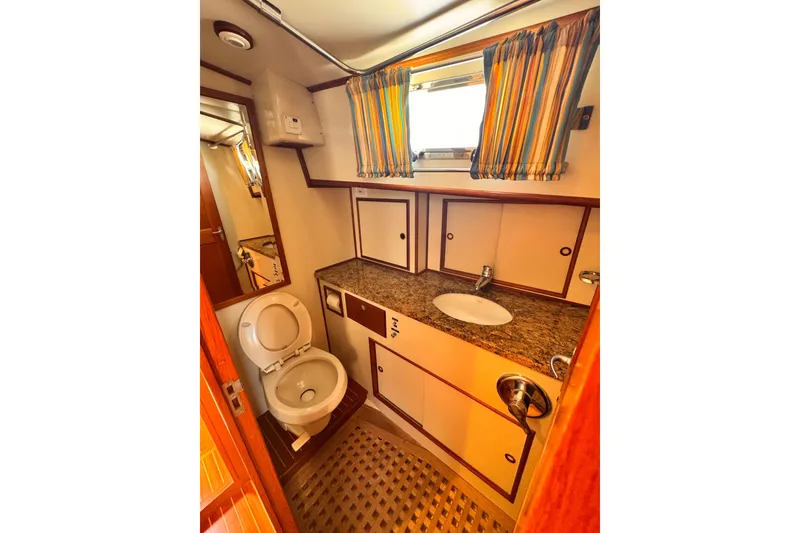 Slide: The Image of Bathroom on Grand Banks East Bay 49 yacht, year 2000. - 11