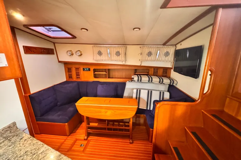 Slide: The Image of Interior of Grand Banks East Bay 49 yacht, year 2000. - 27
