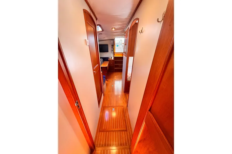 Slide: The Image of Interior of Grand Banks East Bay 49 yacht, year 2000. - 48
