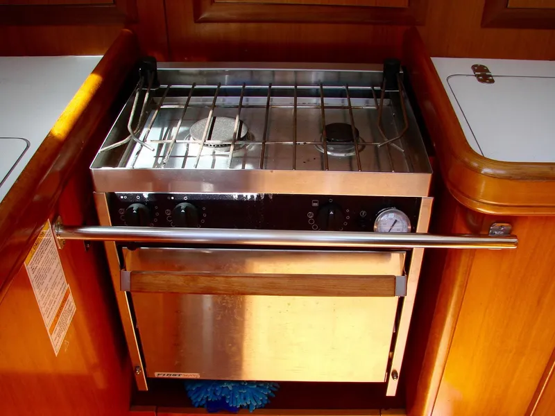 Slide: The Image of Interior of Beneteau 331 yacht kitchen, year 2001. - 24