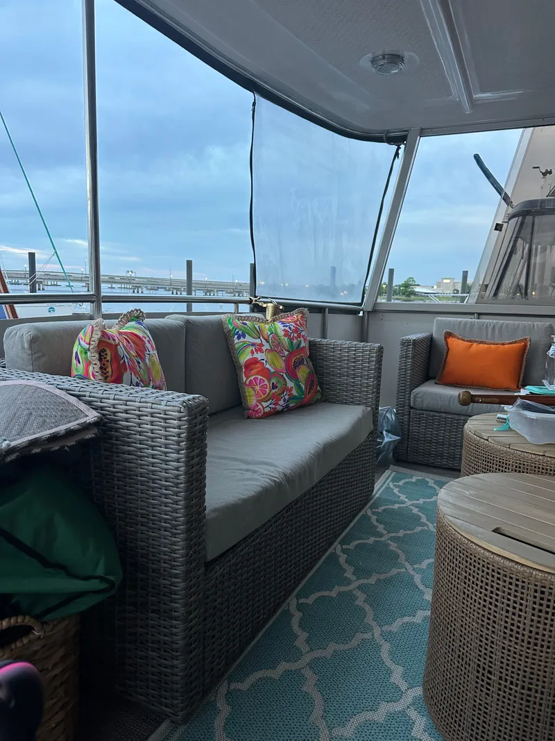 Slide: The Image of Angel Twin Trawler 43 Sundeck 1988 - 33