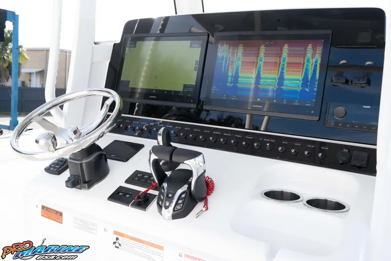 Slide: The Image of 2026 Sea Hunt Gamefish 30 Coffin Box dashboard with advanced navigation and control systems. - 36