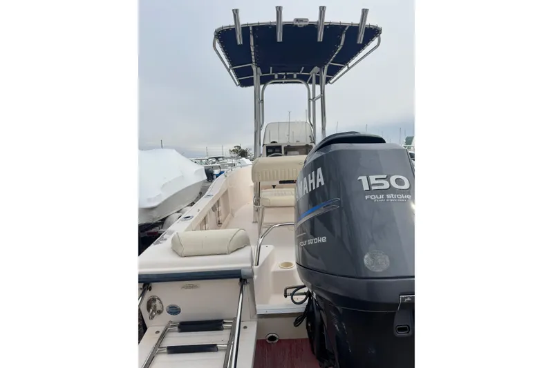 Slide: The Image of 2008 Grady White 180 Sportsman boat with Yamaha 150 four-stroke engine. - 2