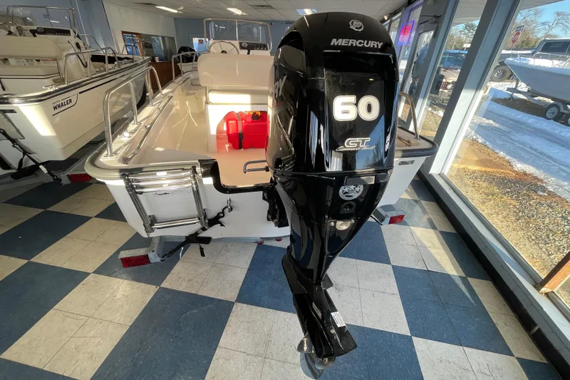 Slide: The Image of Boston Whaler 150 Montauk 2026 with Mercury 60 HP engine. - 6