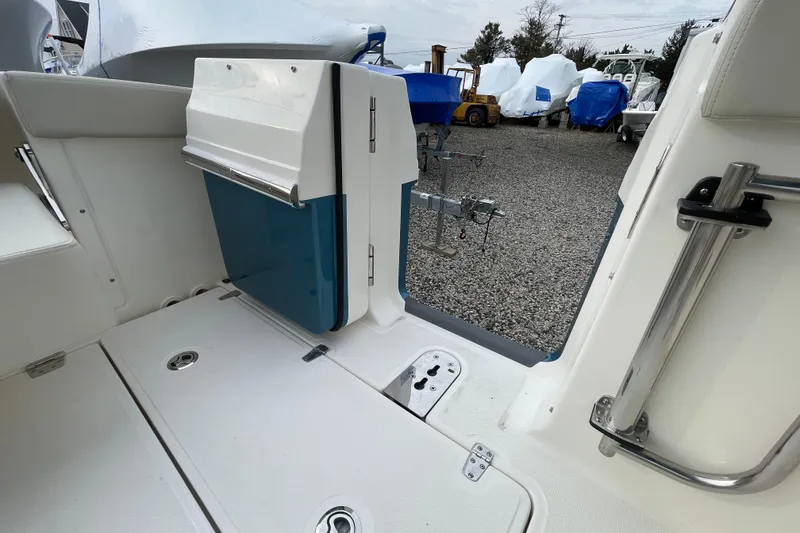 Slide: The Image of Interior of 2026 Boston Whaler 280 Vantage with foldable seat. - 37