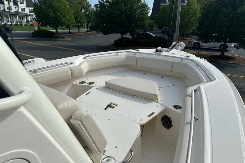 Slide: The Image of Interior view of 2025 Boston Whaler 250 Outrage boat. - 4