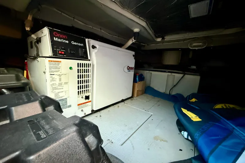 Slide: The Image of Engine room of 2006 Meridian 391 Sedan with Onan Marine Genset. - 72