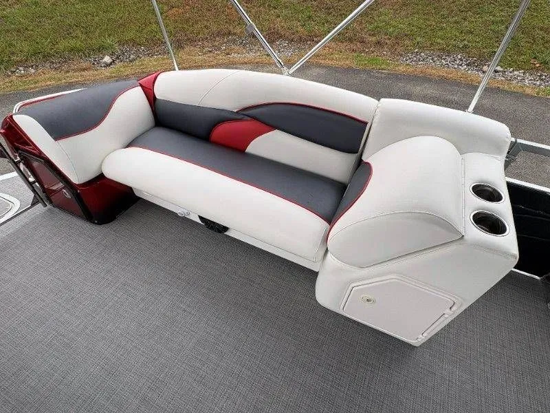 Slide: The Image of Upholstered bench on a 2008 JC 246 IO boat. - 30