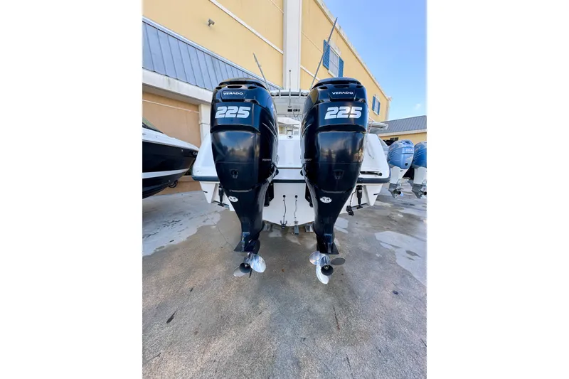 Slide: The Image of 2006 Boston Whaler 285 Conquest with twin 225 Verado outboard engines. - 3