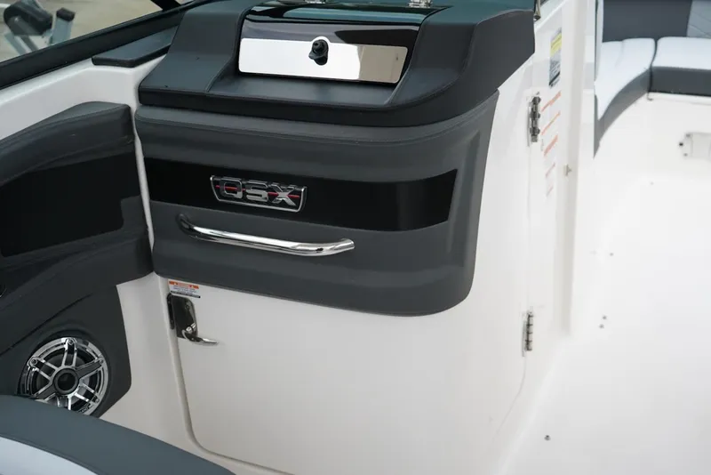 Slide: The Image of Interior of 2026 Chaparral 270 OSX boat, featuring sleek design and modern amenities. - 18