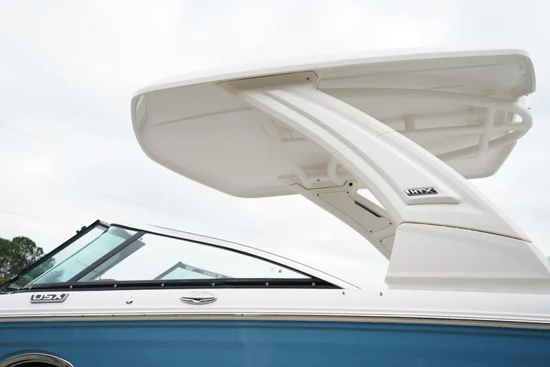 Slide: The Image of 2026 Chaparral 270 OSX boat with sleek design and modern features. - 5