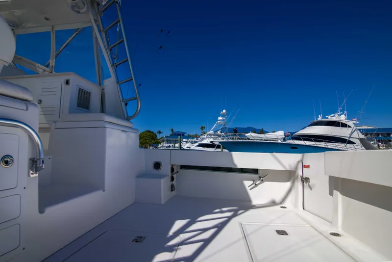 Slide: The Image of Luhrs 37 Date Night Keeping It Reel - Exterior Cockpit - 10