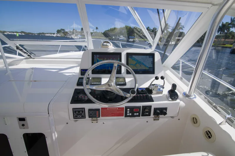 Slide: The Image of Luhrs 37 Date Night Keeping It Reel - Exterior Helm - 18