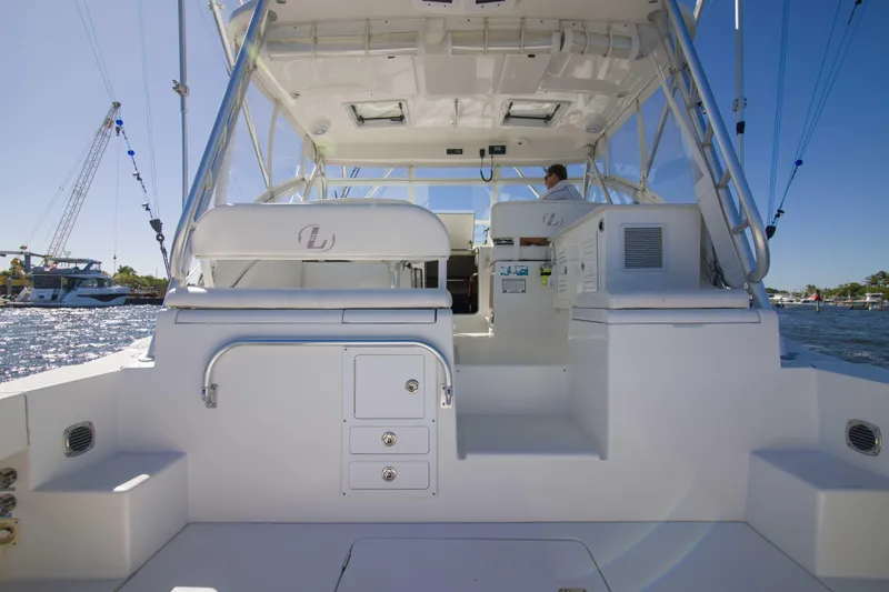 Slide: The Image of Luhrs 37 Date Night Keeping It Reel - Exterior Cockpit - 2