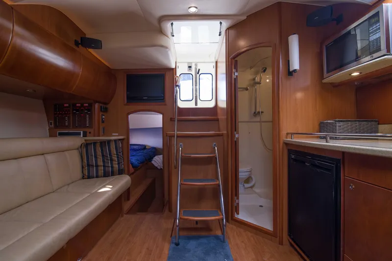 Slide: The Image of Luhrs 37 Date Night Keeping It Reel - Interior Cabin - 37