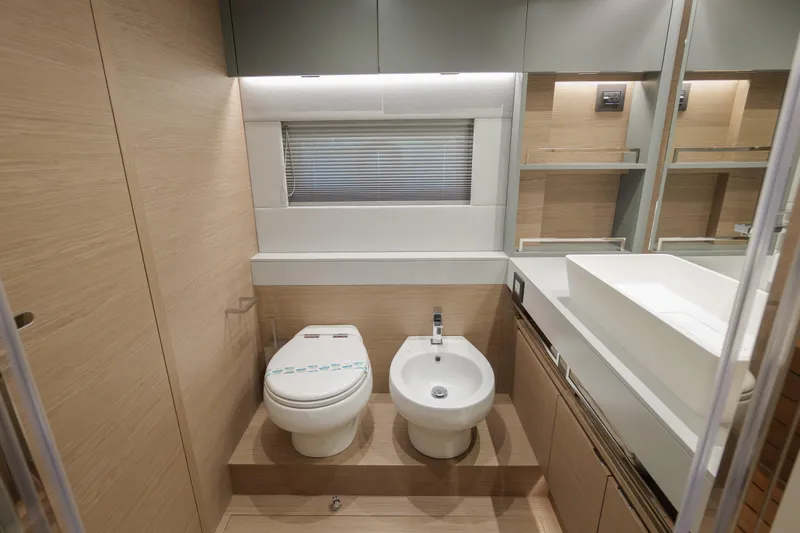 Slide: The Image of Luxurious helm of 2027 Pardo Yachts GT75 with advanced navigation systems. - 24