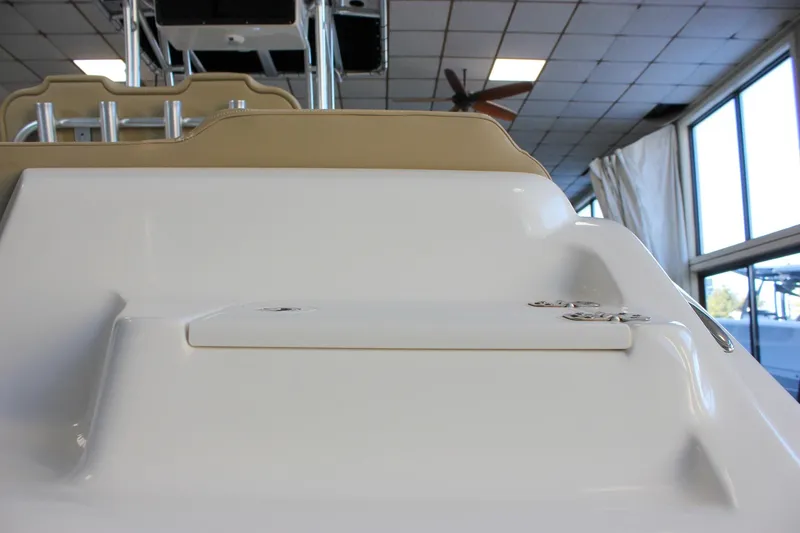 Slide: The Image of 2018 Key West 219 FS boat interior detail in showroom setting. - 13