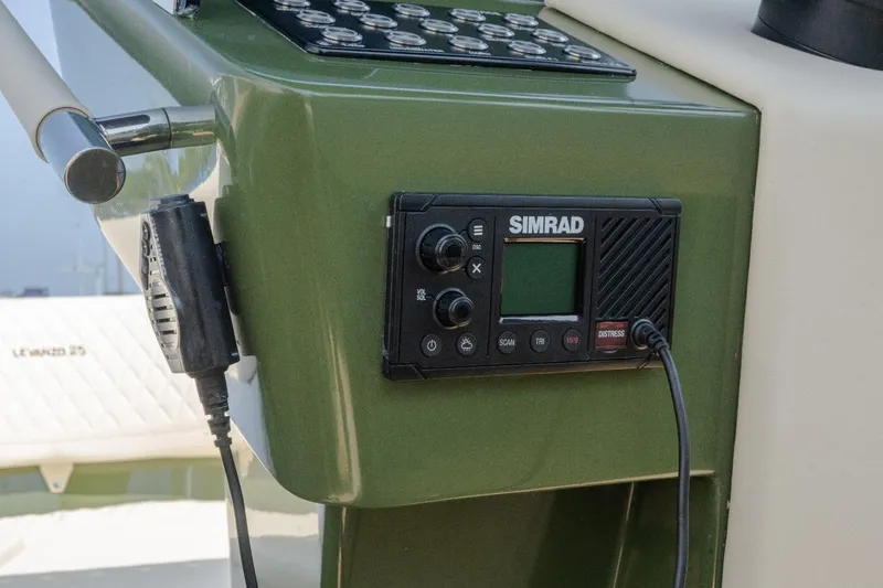 Slide: The Image of Control panel of 2026 Lilybaeum Levanzo 25 Lounge Deck with Simrad device. - 8