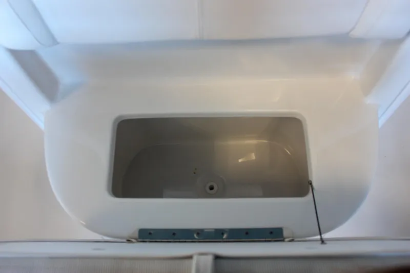 Slide: The Image of 2025 Sea Hunt Ultra 239 SE boat storage compartment, top view. - 50