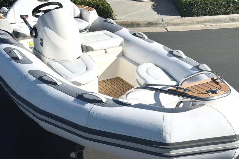 Slide: The Image of 2017 Avon Seasport 420 inflatable boat with sleek design and comfortable seating. - 25