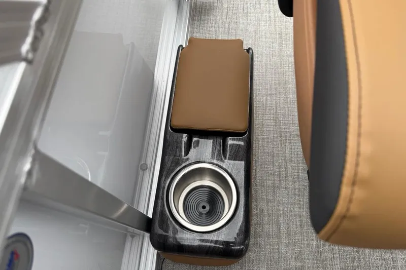 Slide: The Image of 2026 Avalon VENTURE 85 CRUISE interior with cup holder and armrest detail. - 33