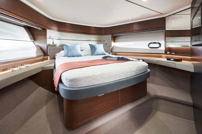 Slide: The Image of Luxurious kitchen interior of 2026 Princess S65 Sportbridge yacht with modern appliances. - 28