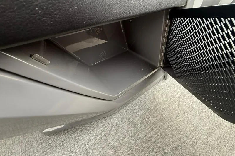 Slide: The Image of Interior storage compartment of 2026 Avalon Excalibur LTD Quad Lounger Shift. - 42