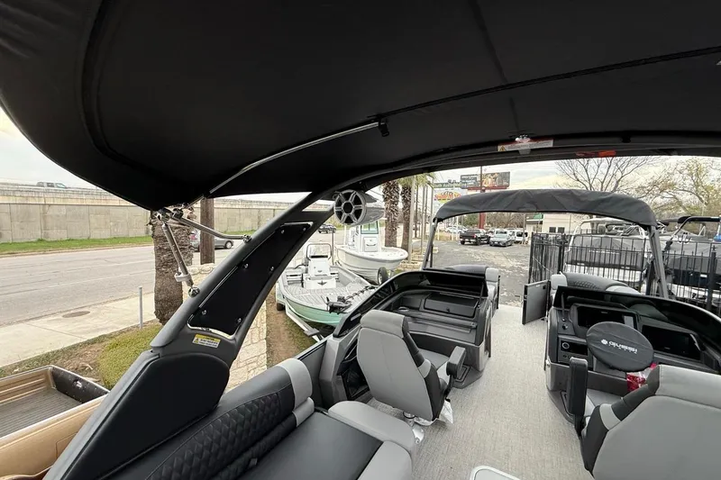 Slide: The Image of 2026 Avalon Excalibur LTD Quad Lounger Shift interior with sleek seating and modern design. - 52