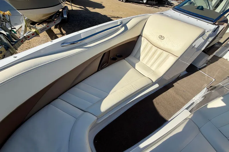 Slide: The Image of Audio control panel on a 2008 Cobalt 282 boat dashboard. - 7