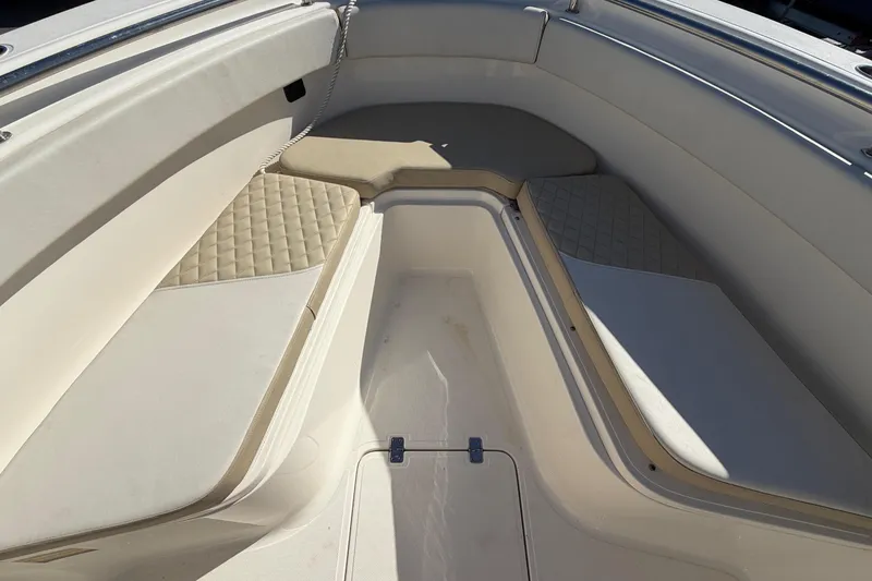 Slide: The Image of Open storage compartment on 2025 Bulls Bay 255 Center Console boat. - 51