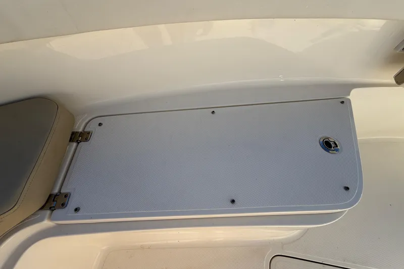 Slide: The Image of 2025 Bulls Bay 255 Center Console boat seat with quilted cushion design. - 56