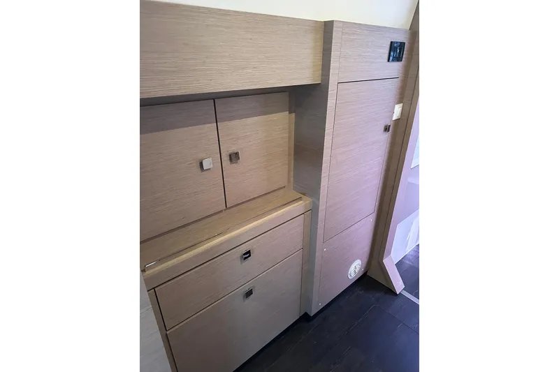 Slide: The Image of Modern wooden cabinetry inside 2020 Fountaine Pajot Astrea 42 Catamaran. - 60