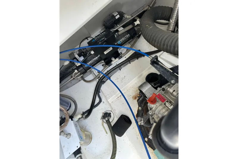 Slide: The Image of Engine compartment of 2020 Fountaine Pajot Astrea 42 Catamaran with Spectra watermaker system. - 78