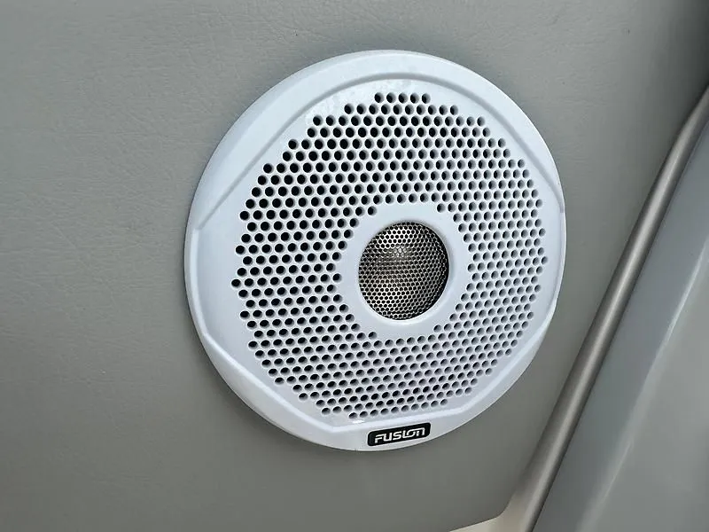 Slide: The Image of Fusion speaker in 2021 Regal 26 XO boat. - 20