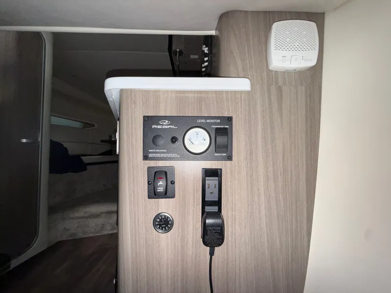 Slide: The Image of Interior of 2021 Regal 26 XO with control panel. - 33