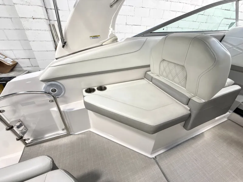 Slide: The Image of Interior of 2021 Regal 26 XO featuring luxurious seating area. - 9