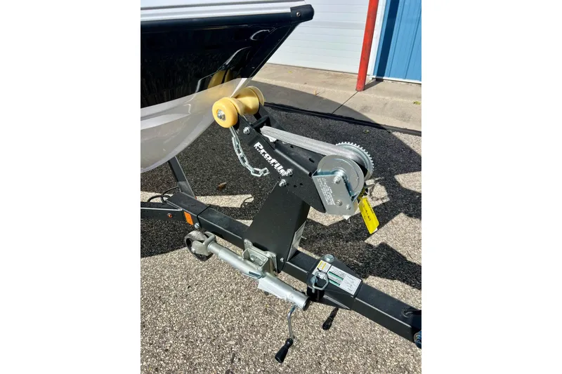 Slide: The Image of 2024 Crestliner 1650 Fish Hawk SC boat trailer hitch and winch system. - 8