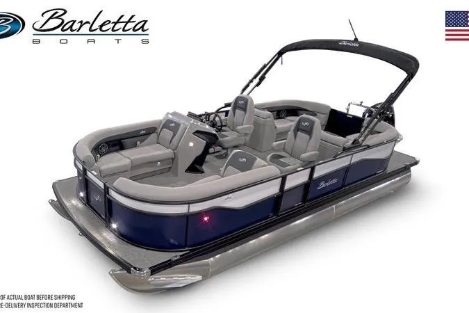 The Image of 2026 Barletta ARIA 22QC pontoon boat with sleek design and comfortable seating. - 0