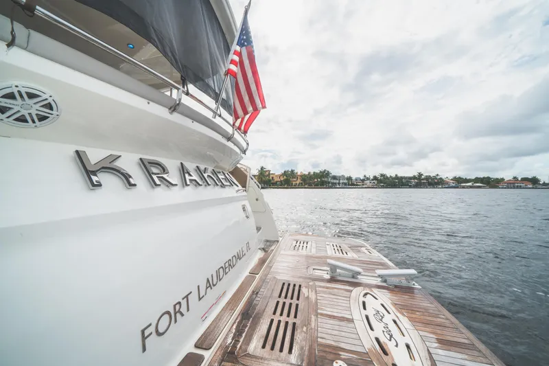 Slide: The Image of 2017 Sea Ray L650 Fly yacht "Kraken" docked in Fort Lauderdale, Florida. - 36