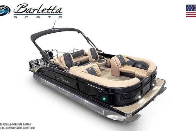 Slide: The Image of Interior of clothing store with Barletta C22UC boat in background. - 6