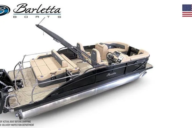 Slide: The Image of 2026 Barletta C22UC pontoon boat with luxurious design. - 4