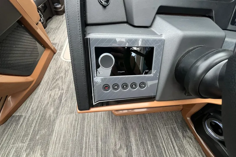 Slide: The Image of 2026 Avalon Excalibur LTD Quad Lounge dashboard with modern control panel and sleek design. - 39